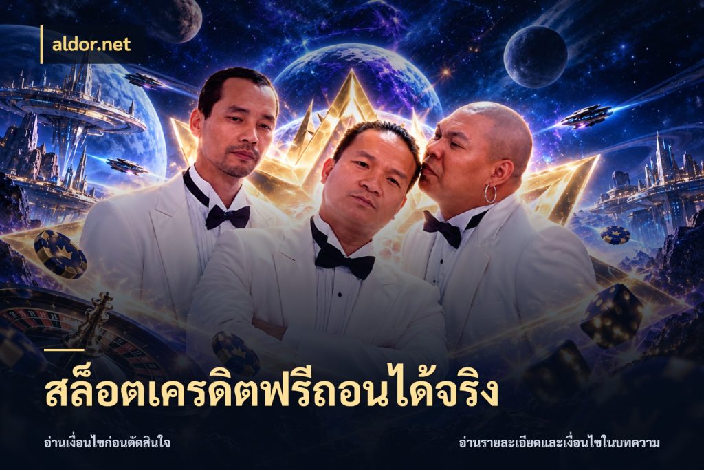 สล็อตเครดิตฟรีถอนได้จริง เลือกสไตล์ความสนุกจากรูปแบบเครดิต กับ aldor.net