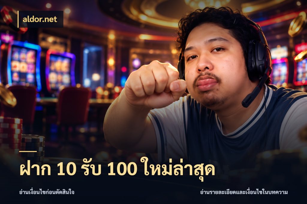 ฝาก 10 รับ 100 ใหม่ล่าสุด aldor.net สายโบนัสเลือกจังหวะสนุกได้อย่างไร