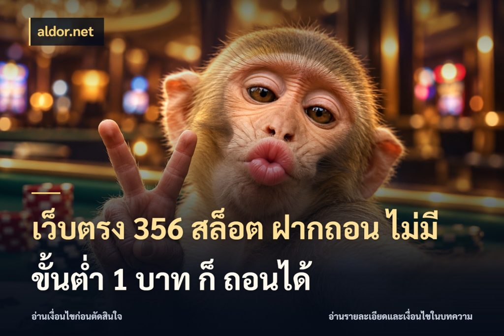 เว็บตรง 356 สล็อต ฝากถอน ไม่มี ขั้นต่ำ 1 บาท ก็ ถอนได้ เงินตั้งต้นกับความสนุกที่คุณกำหนด กับ aldor.net