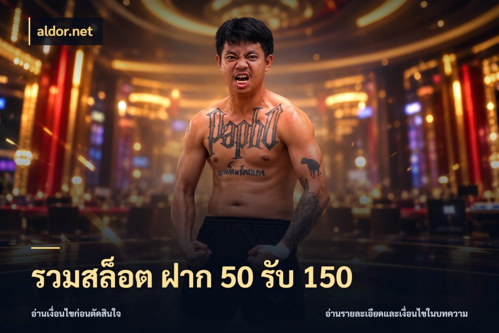 รวมสล็อต ฝาก 50 รับ 150 เปิดมุมโปรให้เข้ากับเกมแนวโปรด ในมุม aldor.net