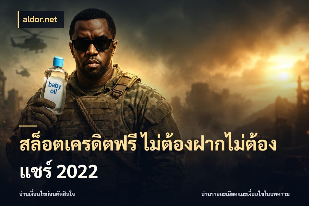สล็อตเครดิตฟรี ไม่ต้องฝากไม่ต้องแชร์ 2022 สีสันของเครดิตฟรีและเกมแนวที่ชอบ สไตล์ aldor.net