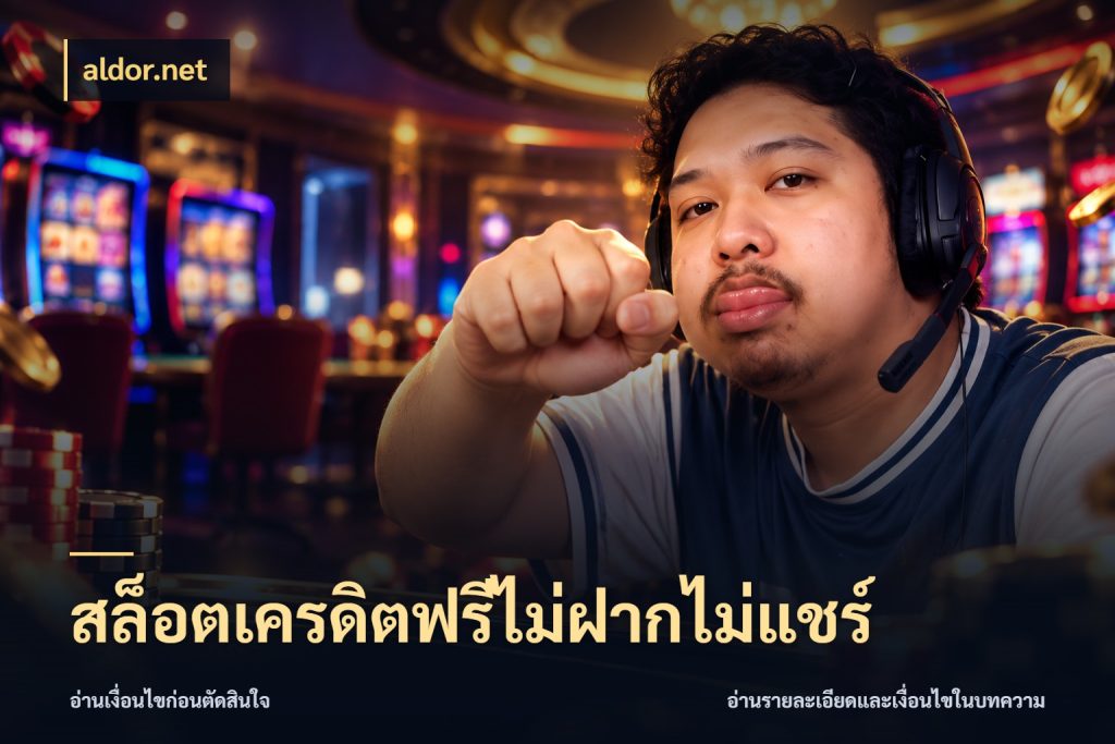 สล็อตเครดิตฟรีไม่ฝากไม่แชร์ aldor.net เปิดประเด็นเครดิตฟรีสำหรับคนชอบลุ้น