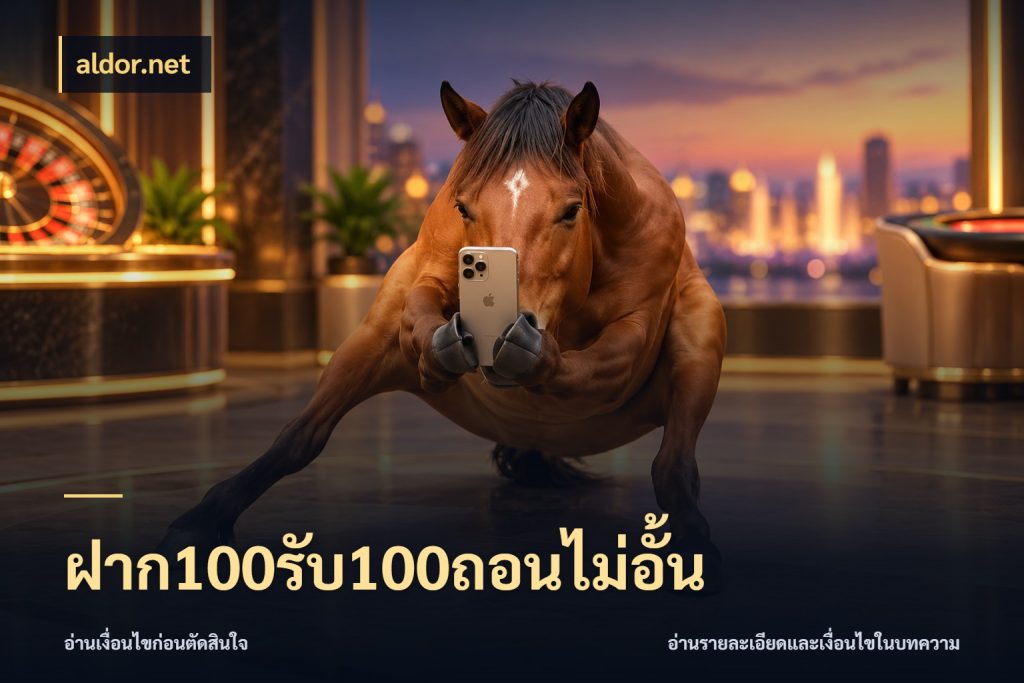 ฝาก100รับ100ถอนไม่อั้น สายโบนัสเลือกจังหวะสนุกได้อย่างไร สไตล์ aldor.net