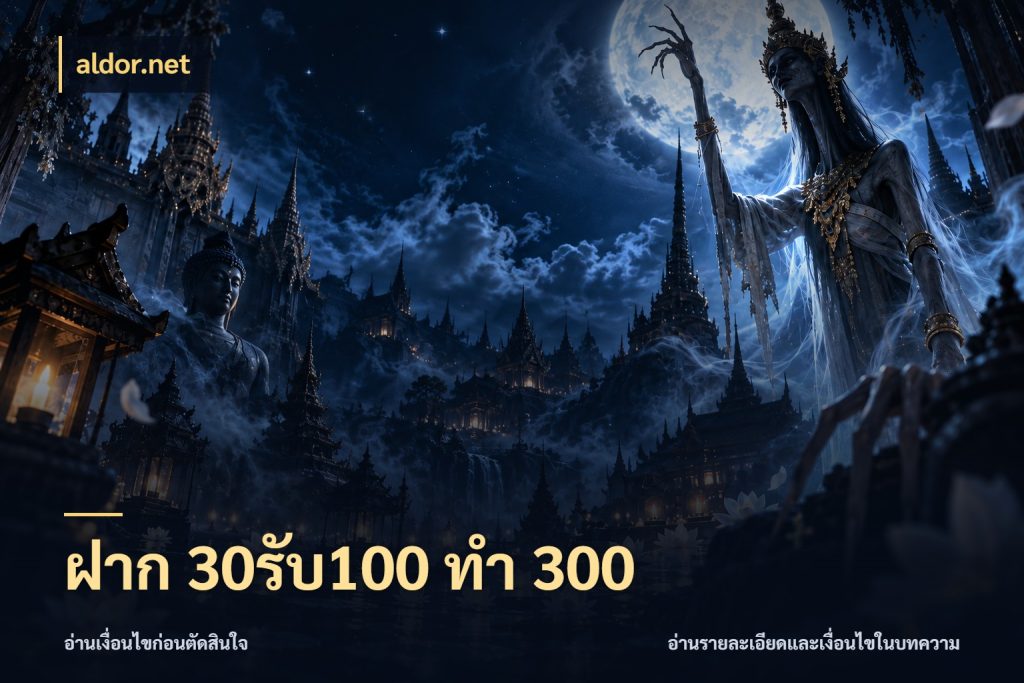 ฝาก 30รับ100 ทำ 300 aldor.net จุดเด่นของเครดิตที่คนชอบเกมอยากรู้