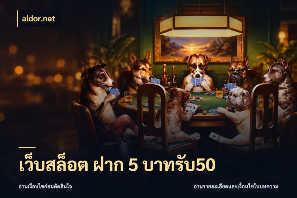 เว็บสล็อต ฝาก 5 บาทรับ50 สีสันของโปรฝากและยอดรับ ในมุม aldor.net