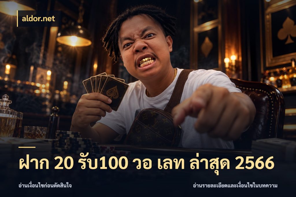 ฝาก 20 รับ100 วอ เลท ล่าสุด 2566 aldor.net สายโบนัสเลือกจังหวะสนุกได้อย่างไร