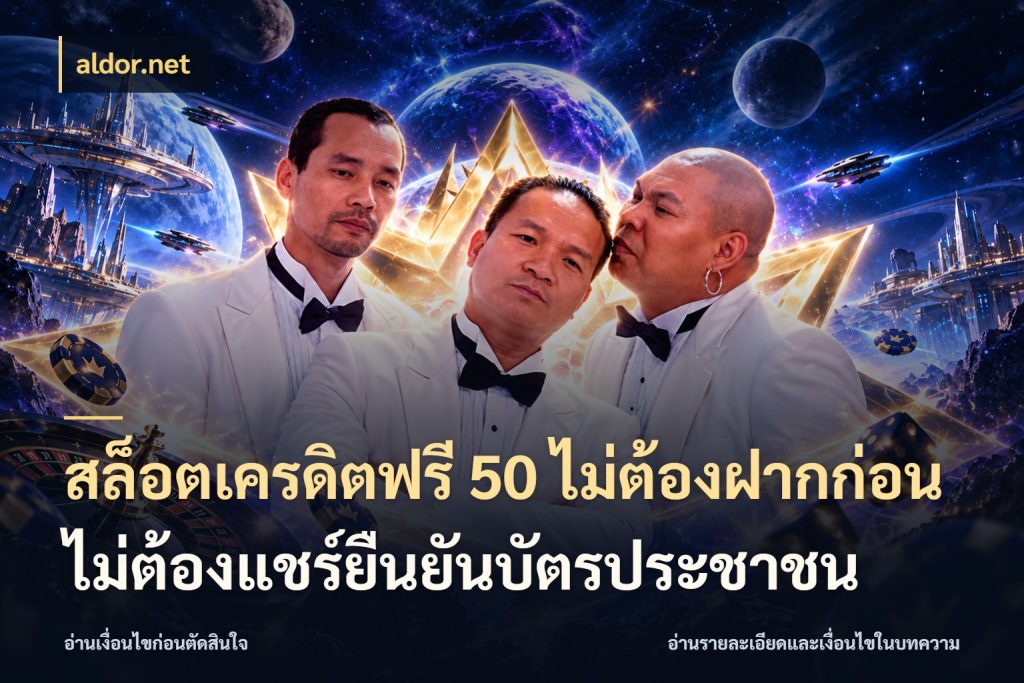 สล็อตเครดิตฟรี 50 ไม่ต้องฝากก่อนไม่ต้องแชร์ยืนยันบัตรประชาชน จับมุมเด่นของเครดิตฟรีให้ตรงใจ ในมุม aldor.net
