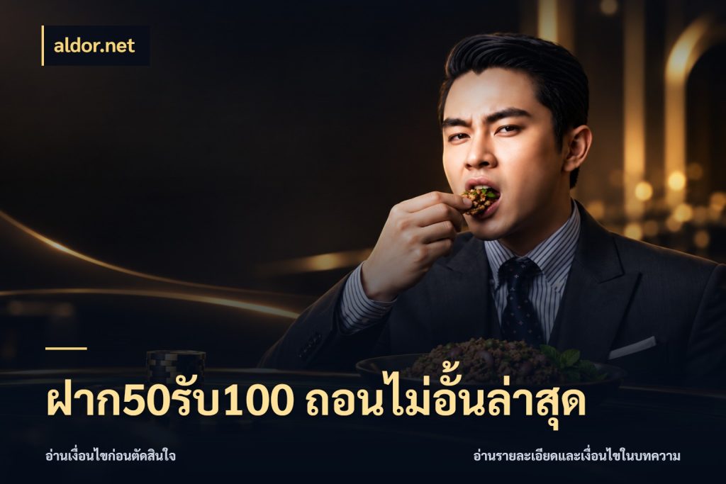 ฝาก50รับ100 ถอนไม่อั้นล่าสุด aldor.net จับคู่โบนัสกับสไตล์เกมที่ชอบ