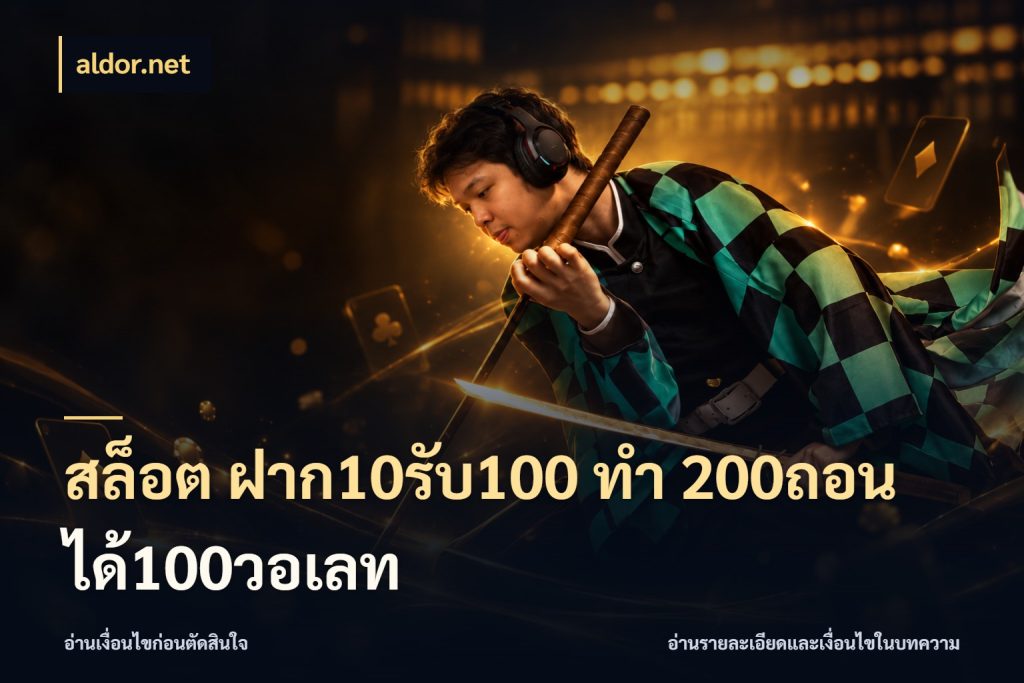 สล็อต ฝาก10รับ100 ทํา 200ถอนได้100วอเลท รูปแบบโบนัสกับสิทธิ์ของสายเกม กับ aldor.net