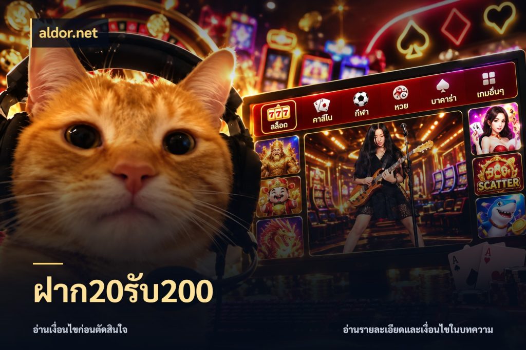 ฝาก20รับ200 aldor.net จับประเด็นยอดรับก่อนเลือกความสนุก