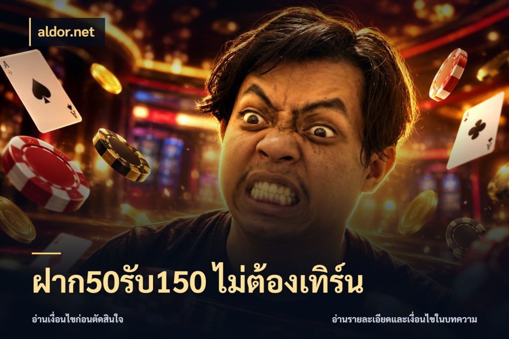 ฝาก50รับ150 ไม่ต้องเทิร์น aldor.net จับประเด็นยอดรับก่อนเลือกความสนุก