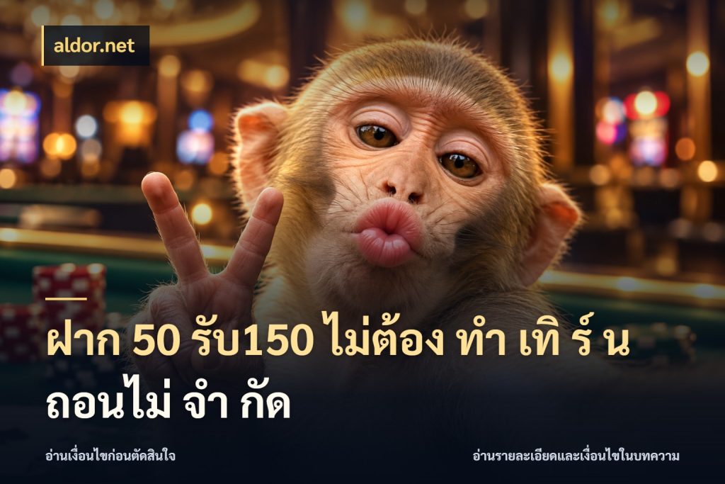 ฝาก 50 รับ150 ไม่ต้อง ทํา เทิ ร์ น ถอนไม่ จํา กัด aldor.net ยอดฝากและยอดรับในมุมของคนชอบลุ้น