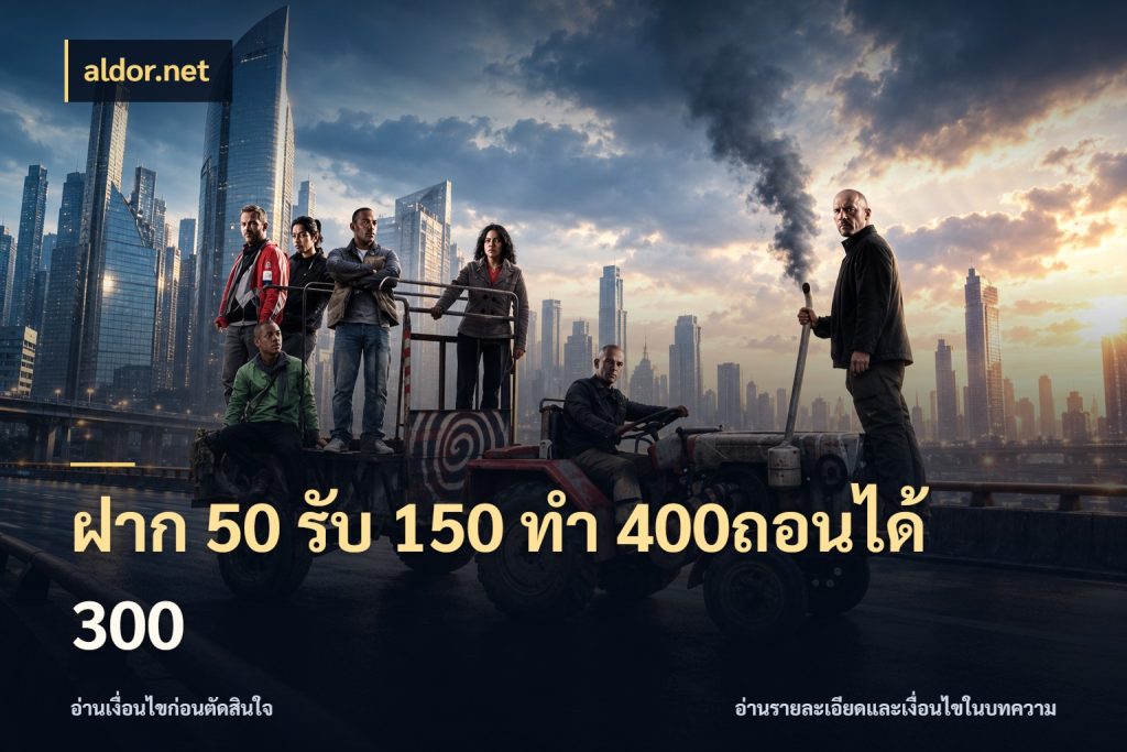 ฝาก 50 รับ 150 ทํา 400ถอนได้ 300 aldor.net โปรยอดรับที่สายเกมสนใจ