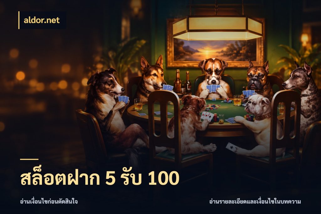 สล็อตฝาก 5 รับ 100 ยอดฝากและยอดรับในมุมของคนชอบลุ้น กับ aldor.net