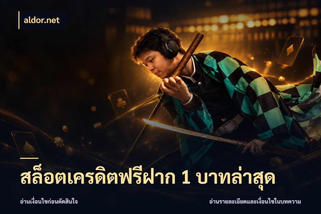 สล็อตเครดิตฟรีฝาก 1 บาทล่าสุด จับมุมเด่นของเครดิตฟรีให้ตรงใจ กับ aldor.net