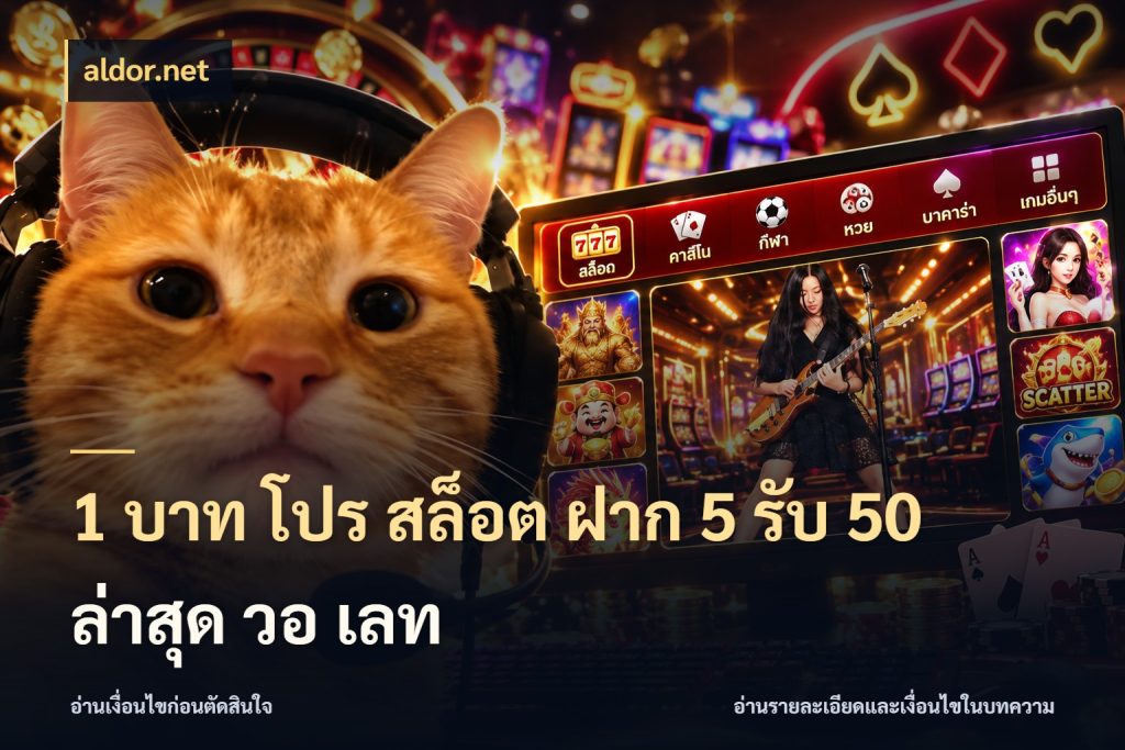 1 บาท โปร สล็อต ฝาก 5 รับ 50 ล่าสุด วอ เลท aldor.net เครดิตกับรูปแบบโปรที่ตรงใจ