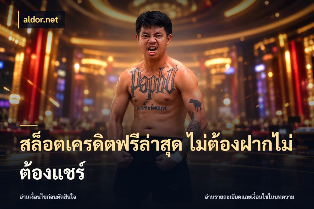 สล็อตเครดิตฟรีล่าสุด ไม่ต้องฝากไม่ต้องแชร์ จับมุมเด่นของเครดิตฟรีให้ตรงใจ สไตล์ aldor.net