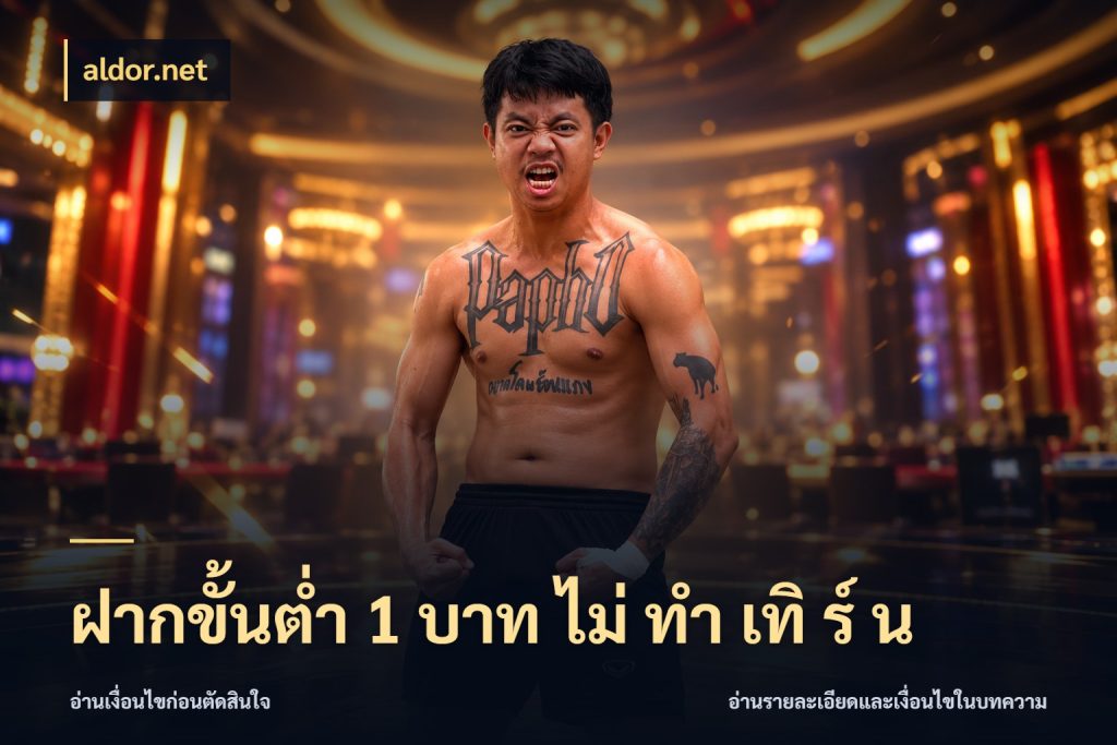 ฝากขั้นต่ำ 1 บาท ไม่ ทำ เทิ ร์ น มุมสนุกของคนที่กำหนดขอบเขตตัวเอง ในมุม aldor.net