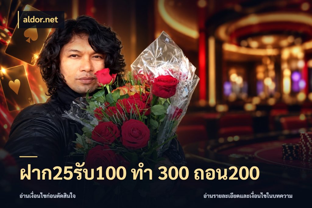 ฝาก25รับ100 ทํา 300 ถอน200 เครดิตกับรูปแบบโปรที่ตรงใจ กับ aldor.net