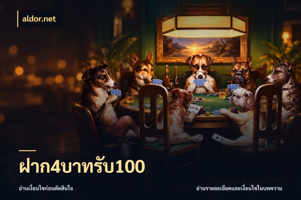 ฝาก4บาทรับ100 aldor.net ยอดฝากและยอดรับในมุมของคนชอบลุ้น
