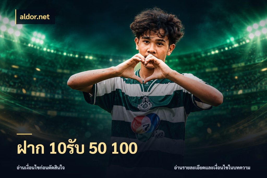 ฝาก 10รับ 50 100 โปรยอดรับที่สายเกมสนใจ สไตล์ aldor.net