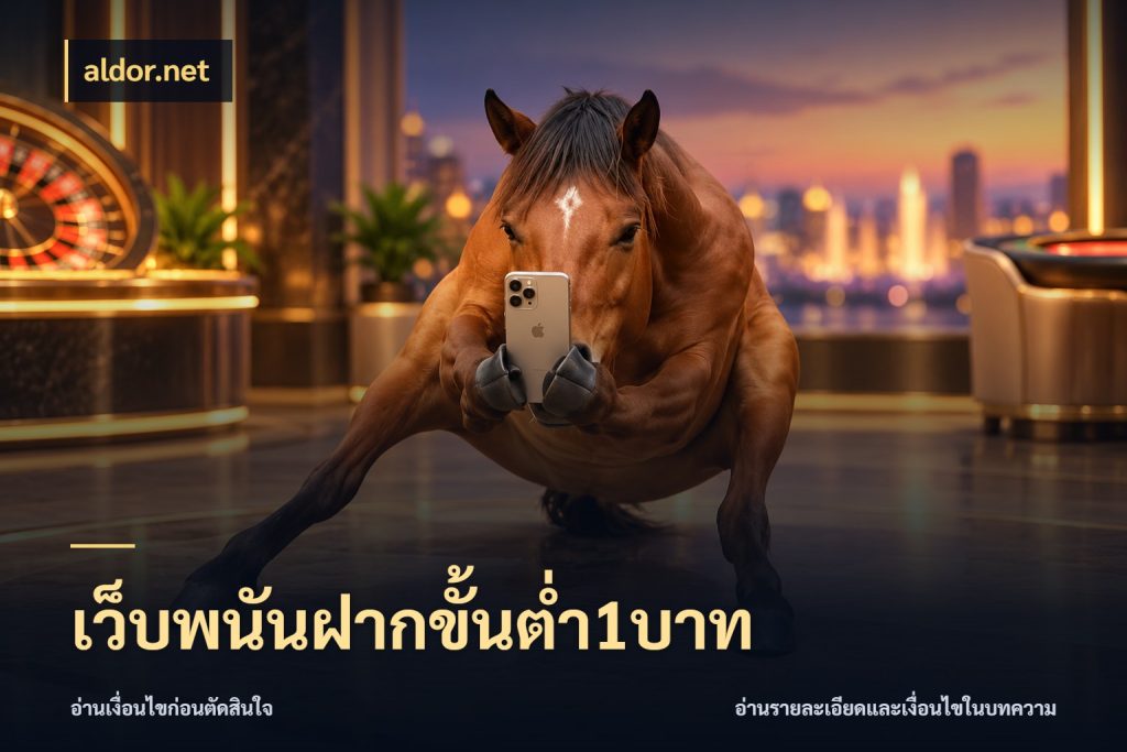 เว็บพนันฝากขั้นต่ำ1บาท เงินตั้งต้นกับความสนุกที่คุณกำหนด กับ aldor.net