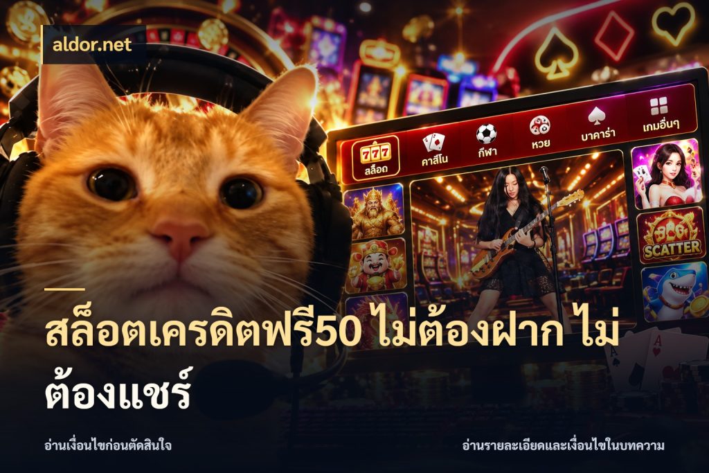 สล็อตเครดิตฟรี50 ไม่ต้องฝาก ไม่ต้องแชร์ รู้จักยอดและขอบเขตของเครดิตฟรี สไตล์ aldor.net