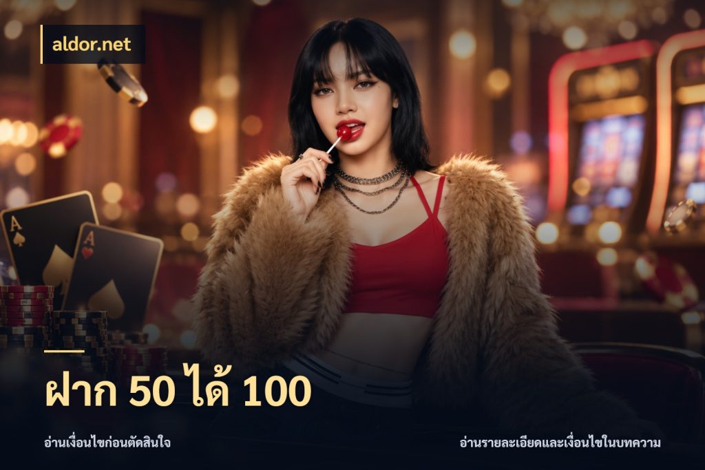 ฝาก 50 ได้ 100 รูปแบบโบนัสกับสิทธิ์ของสายเกม สไตล์ aldor.net
