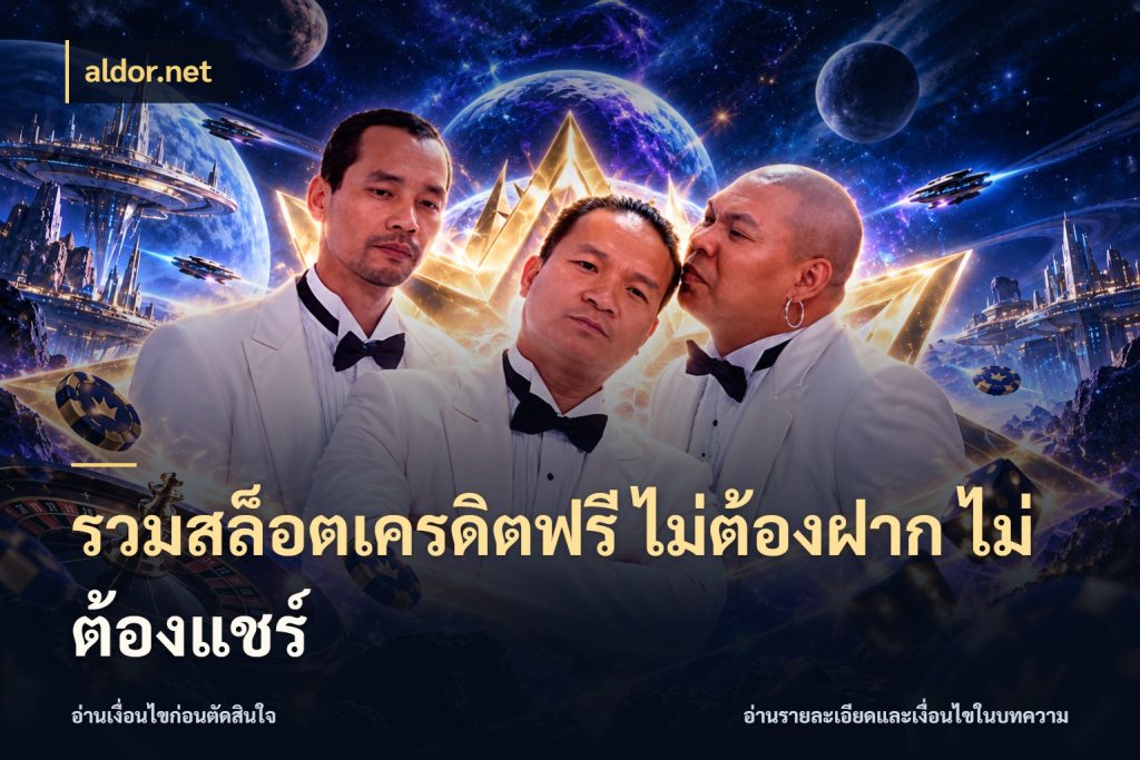 รวมสล็อตเครดิตฟรี ไม่ต้องฝาก ไม่ต้องแชร์ ชนิดเครดิตกับสิทธิ์ที่คุณอยากรู้ ในมุม aldor.net