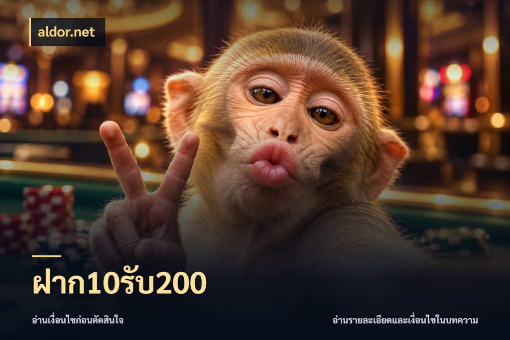 ฝาก10รับ200 จับประเด็นยอดรับก่อนเลือกความสนุก กับ aldor.net