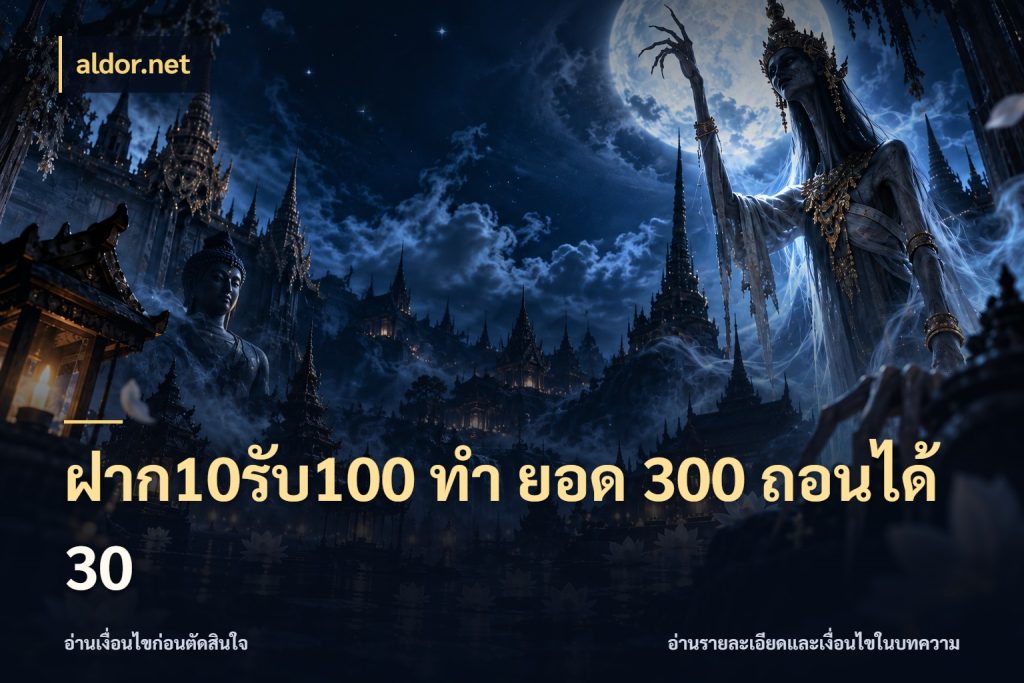 ฝาก10รับ100 ทํา ยอด 300 ถอนได้ 30 aldor.net จับคู่โบนัสกับสไตล์เกมที่ชอบ