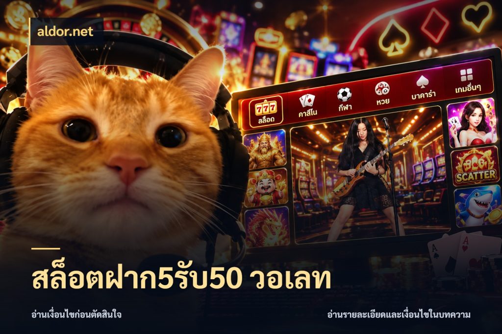 สล็อตฝาก5รับ50 วอเลท เปิดมุมโปรให้เข้ากับเกมแนวโปรด ในมุม aldor.net