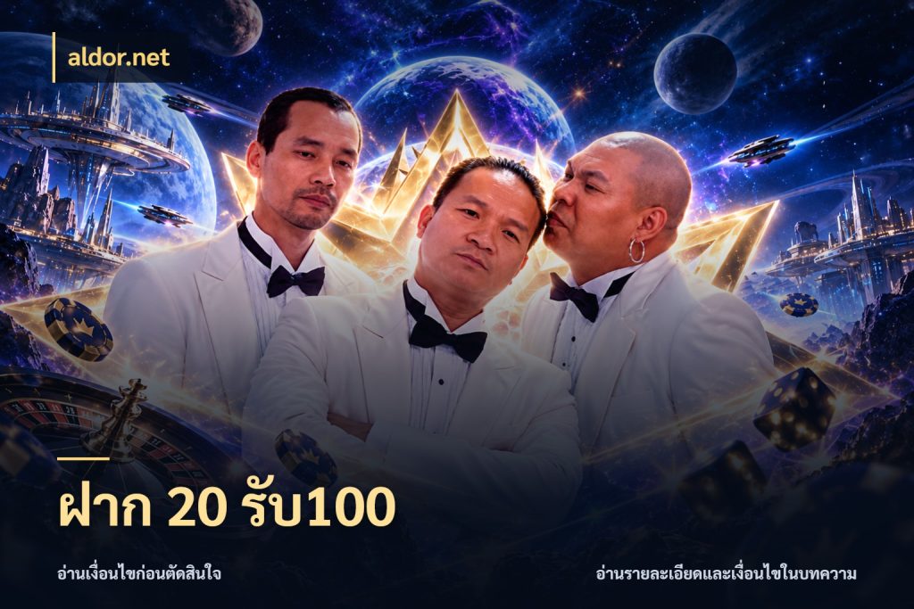 ฝาก 20 รับ100 สนุกกับตัวเลือกโปรในสไตล์ของคุณ กับ aldor.net