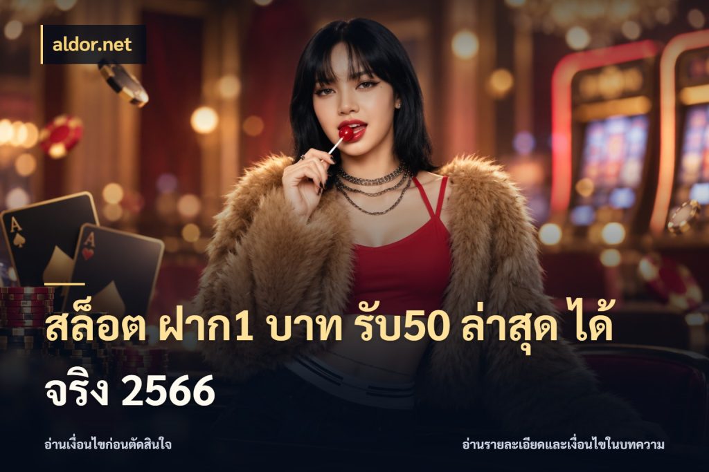 สล็อต ฝาก1 บาท รับ50 ล่าสุด ได้ จริง 2566 ยอดฝากและยอดรับในมุมของคนชอบลุ้น สไตล์ aldor.net