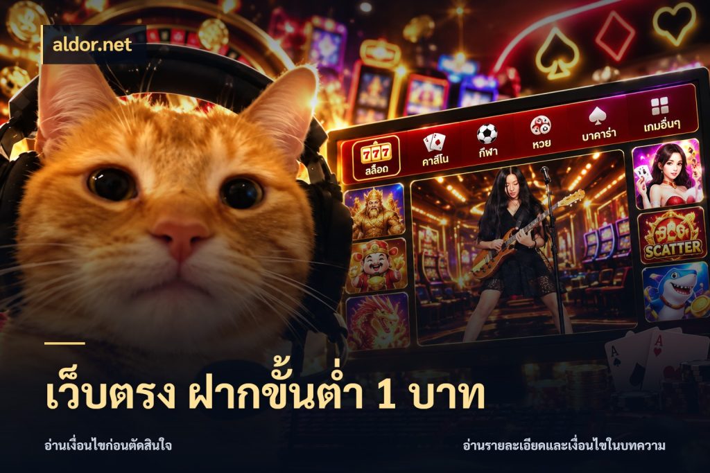 เว็บตรง ฝากขั้นต่ำ 1 บาท จำนวนเริ่มต้นกับรายละเอียดที่สายเกมสนใจ กับ aldor.net