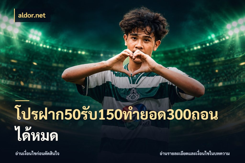 โปรฝาก50รับ150ทํายอด300ถอนได้หมด สนุกกับตัวเลือกโปรในสไตล์ของคุณ สไตล์ aldor.net