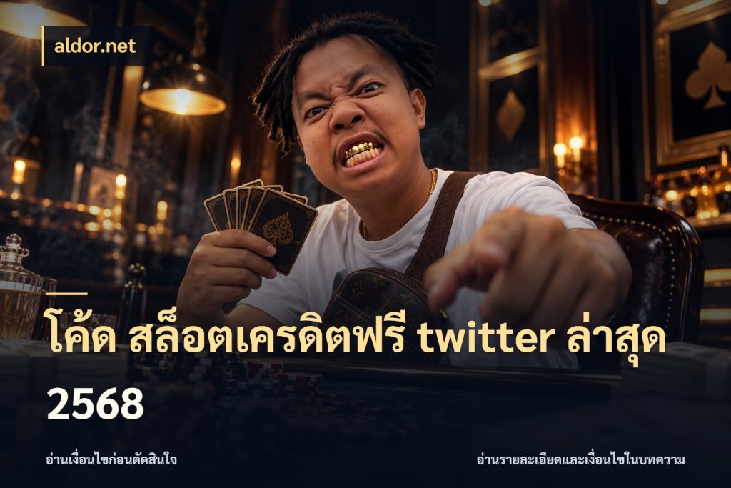 โค้ด สล็อตเครดิตฟรี twitter ล่าสุด 2568 ชนิดเครดิตกับสิทธิ์ที่คุณอยากรู้ สไตล์ aldor.net