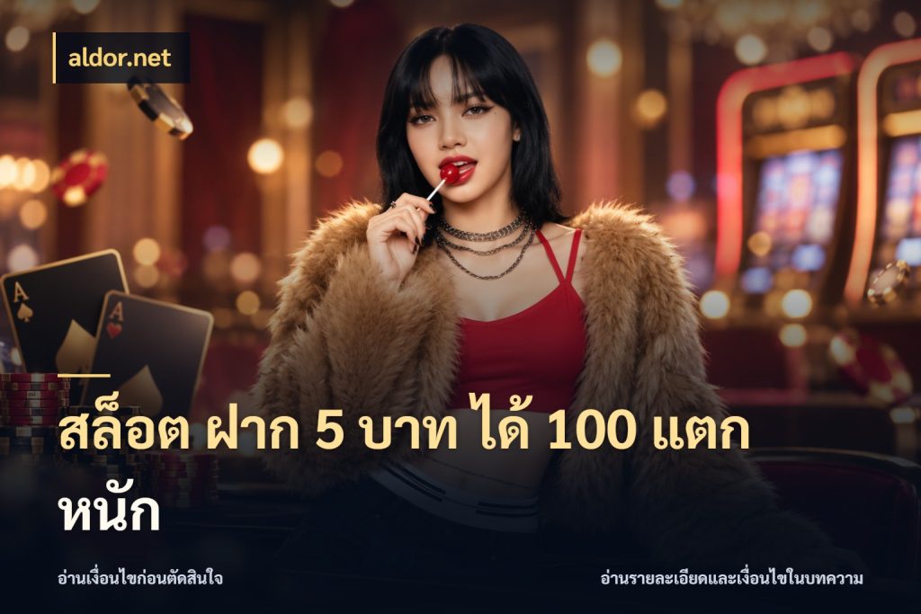 สล็อต ฝาก 5 บาท ได้ 100 แตก หนัก จับคู่โบนัสกับสไตล์เกมที่ชอบ ในมุม aldor.net