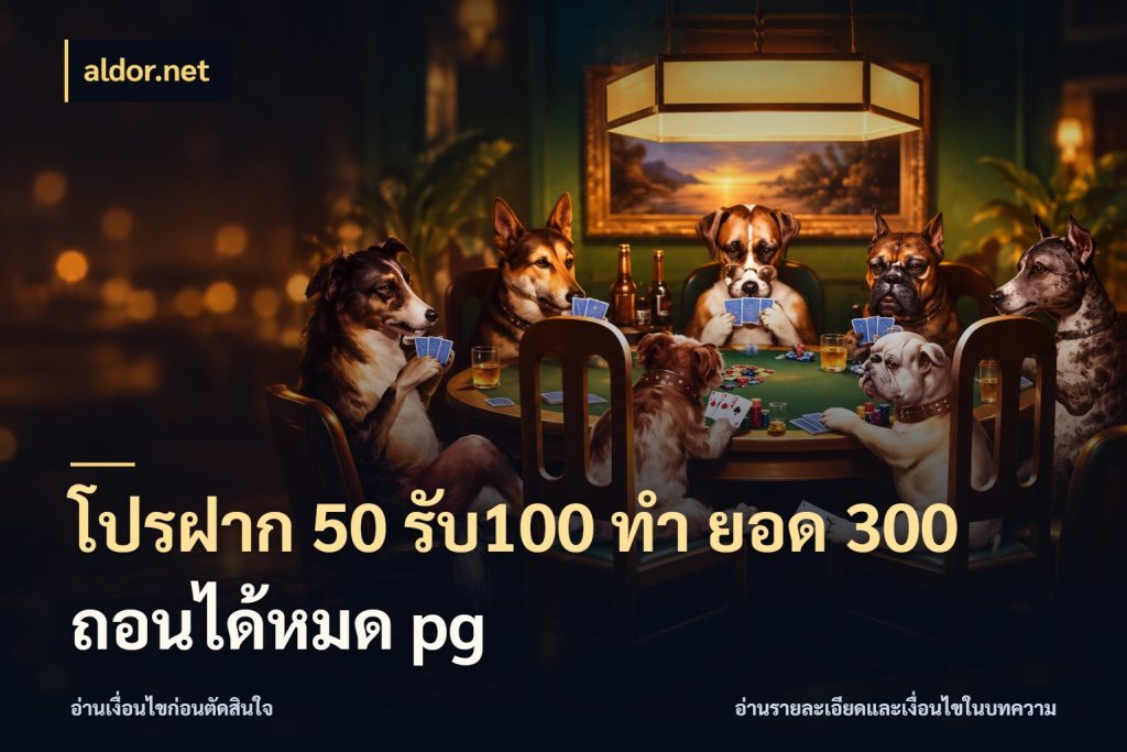 โปรฝาก 50 รับ100 ทํา ยอด 300 ถอนได้หมด pg จุดเด่นของเครดิตที่คนชอบเกมอยากรู้ สไตล์ aldor.net