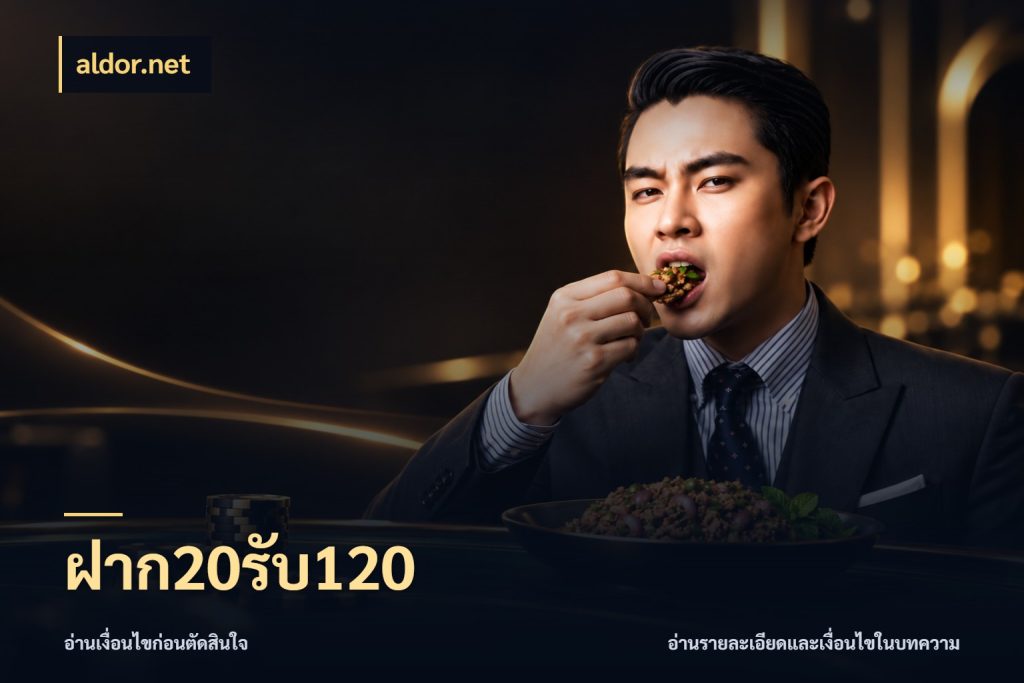 ฝาก20รับ120 จับประเด็นยอดรับก่อนเลือกความสนุก ในมุม aldor.net