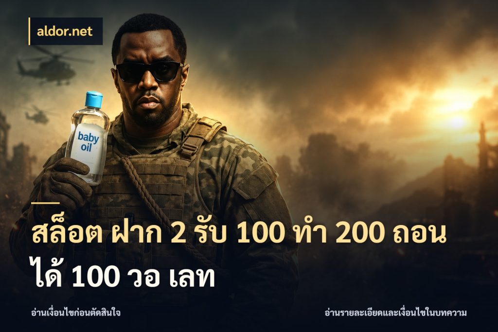 สล็อต ฝาก 2 รับ 100 ทํา 200 ถอนได้ 100 วอ เลท สีสันของโปรฝากและยอดรับ ในมุม aldor.net