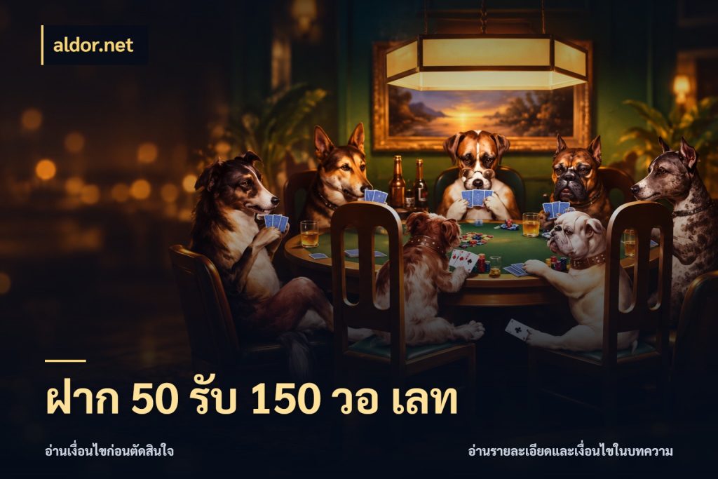 ฝาก 50 รับ 150 วอ เลท โปรกับเกมที่ชอบเลือกให้ตรงสไตล์ ในมุม aldor.net