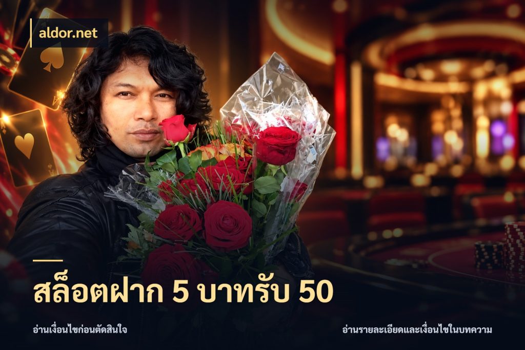 สล็อตฝาก 5 บาทรับ 50 เครดิตกับรูปแบบโปรที่ตรงใจ กับ aldor.net