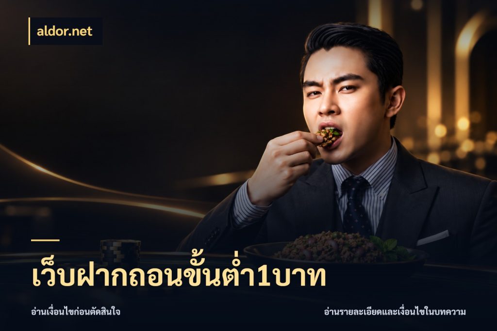 เว็บฝากถอนขั้นต่ำ1บาท มุมสนุกของคนที่กำหนดขอบเขตตัวเอง กับ aldor.net