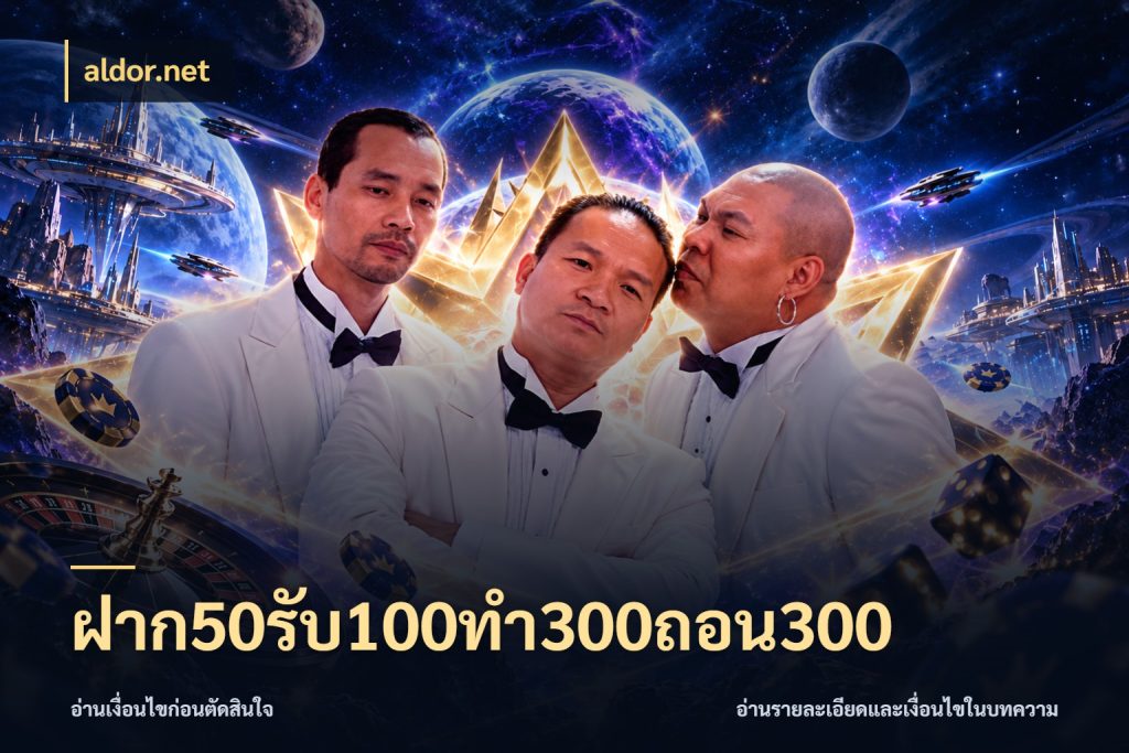 ฝาก50รับ100ทํา300ถอน300 aldor.net เครดิตกับรูปแบบโปรที่ตรงใจ