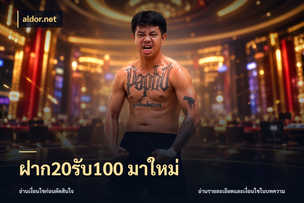 ฝาก20รับ100 มาใหม่ เครดิตกับรูปแบบโปรที่ตรงใจ สไตล์ aldor.net