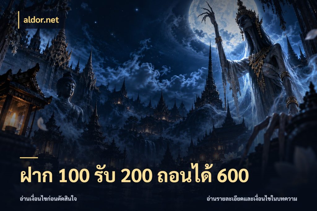 ฝาก 100 รับ 200 ถอนได้ 600