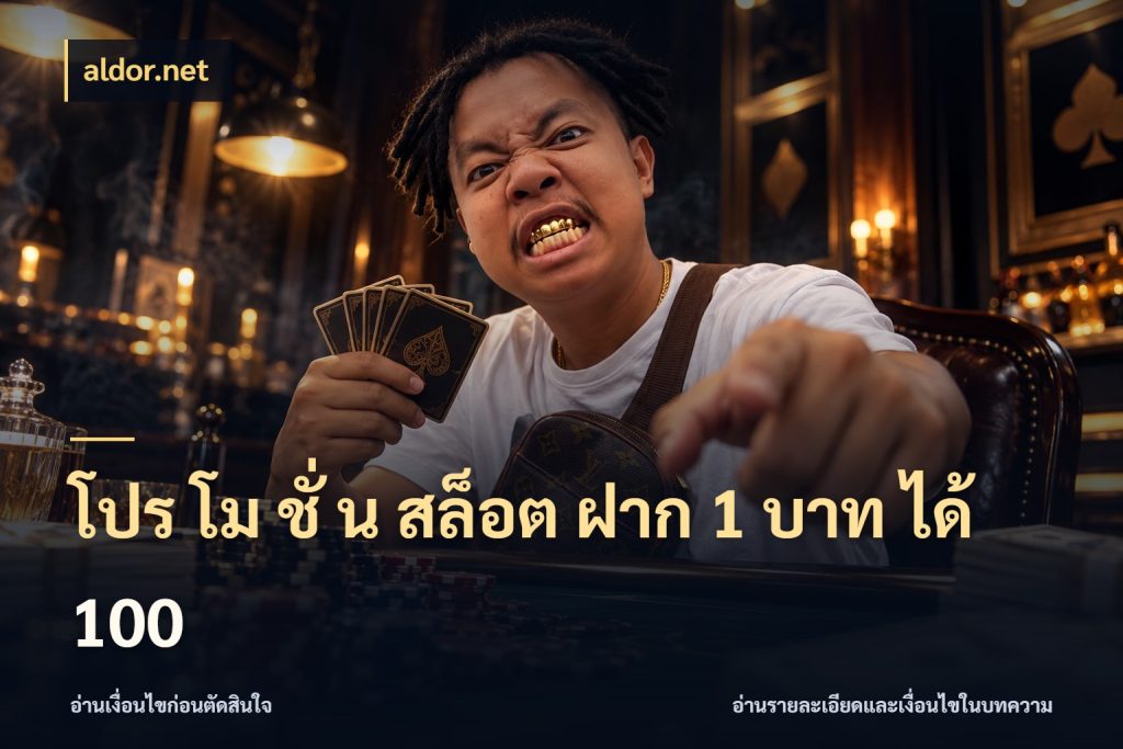 โปร โม ชั่ น สล็อต ฝาก 1 บาท ได้ 100 aldor.net เปิดมุมโปรให้เข้ากับเกมแนวโปรด
