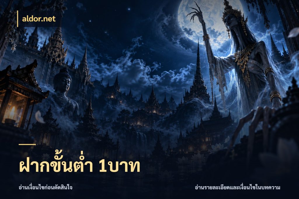 ฝากขั้นต่ำ 1บาท เงินตั้งต้นกับความสนุกที่คุณกำหนด ในมุม aldor.net