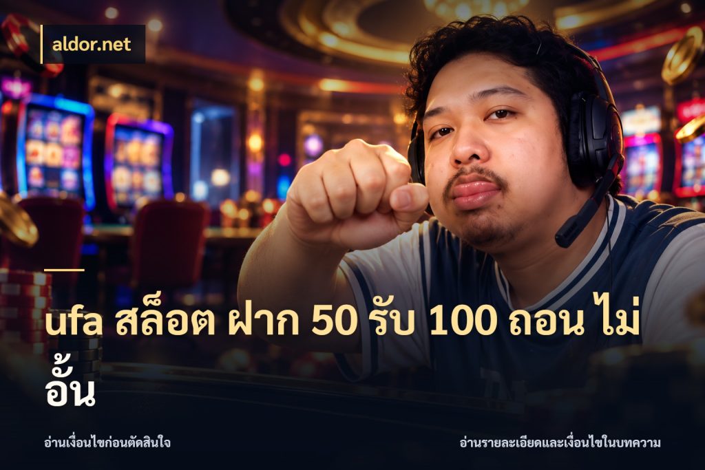 ufa สล็อต ฝาก 50 รับ 100 ถอน ไม่ อั้น จับประเด็นยอดรับก่อนเลือกความสนุก กับ aldor.net